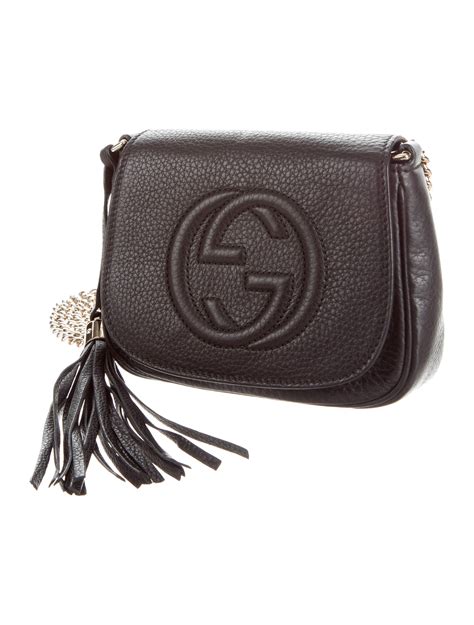 gucci soho crossbody chain strap medium black|Crossbody Bags for Women .